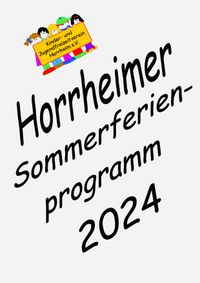 Sommerferien Programm 2024